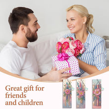 Load image into Gallery viewer, 3-piece Set of Flower Style Bookmarks, Diamond Paintings, Book Decorations