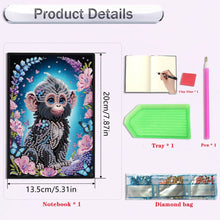 Load image into Gallery viewer, Diamond Art Painting Book, DIY Notebook with Special Shape, Monkey Diary, and Diamond Art Cover