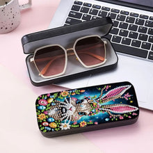 Load image into Gallery viewer, DIY Diamond Picture Glasses Case Decoration Kit with Rabbit Decoration Pattern