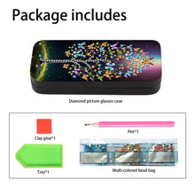 Load image into Gallery viewer, Diamond Painting Glasses Case, Butterfly Tree Glasses Case, Diamond Art Glasses Case