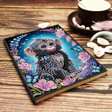 Load image into Gallery viewer, Diamond Art Painting Book, DIY Notebook with Special Shape, Monkey Diary, and Diamond Art Cover