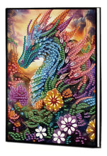 Load image into Gallery viewer, Diamond Painting Set, 5D Diamond Painting Notebook, Diamond Dragon
