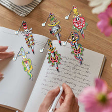 Load image into Gallery viewer, 6 Pieces of DIY Bookmark Sword Series Around Diamond Paintings, Handmade Diamond Painting Decoration Accessories