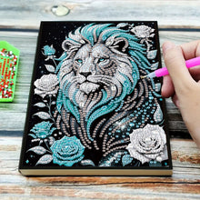 Load image into Gallery viewer, Diamond Art Notebook DIY Adult Art Lion Diamond Painting Kit