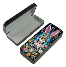Load image into Gallery viewer, DIY Diamond Picture Glasses Case Decoration Kit with Rabbit Decoration Pattern
