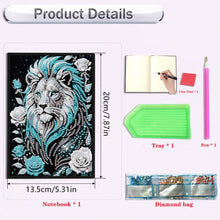 Load image into Gallery viewer, Diamond Art Notebook DIY Adult Art Lion Diamond Painting Kit