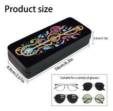 Load image into Gallery viewer, Diamond Art Sunglasses Case, Diamond Art Glasses Case, Guitar Diamond Painting Art