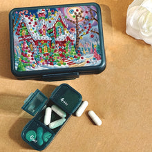 Load image into Gallery viewer, Cartoon House Diamond Painting Kit Square Medicine Box Detachable Multi-Compartment Organiser for Daily Storage Portable Travel Case