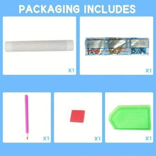 Load image into Gallery viewer, DIY Diamond Picture Glasses Case Decoration Kit with Rabbit Decoration Pattern