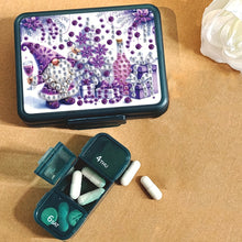 Load image into Gallery viewer, Diamond Painting Set Square Medicine Box, Detachable Multi Compartment Storage for One Day, Portable Travel Medicine Box