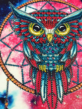 Load image into Gallery viewer, Crystal Rhinestone Diamond Painting Kit | Dreamcatcher Owl