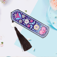 Load image into Gallery viewer, DIY Diamond Painting Bookmark | Flowers