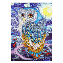 Load image into Gallery viewer, Crystal Rhinestone Diamond Painting Kit | Owl (16x20inch)