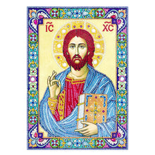 Load image into Gallery viewer, Crystal Rhinestone Diamond Painting Kit | Religious Figure Jesus