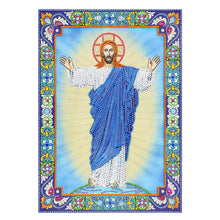 Load image into Gallery viewer, Crystal Rhinestone Diamond Painting Kit | Religious Figure Jesus