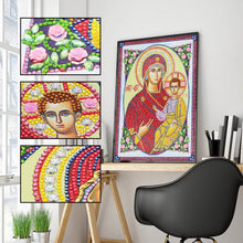 Load image into Gallery viewer, Crystal Rhinestone Diamond Painting Kit | Religious Madonna and Jesus