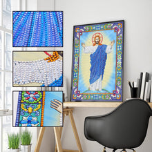 Load image into Gallery viewer, Crystal Rhinestone Diamond Painting Kit | Religious Figure Jesus