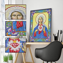 Load image into Gallery viewer, Crystal Rhinestone Diamond Painting Kit | The Virgin of Religious Figures
