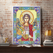 Load image into Gallery viewer, Crystal Rhinestone Diamond Painting Kit | Religious Figure Angel