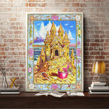 Load image into Gallery viewer, Crystal Rhinestone Diamond Painting Kit | Gold Castle (16x20inch)
