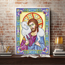 Load image into Gallery viewer, Crystal Rhinestone Diamond Painting Kit | Religious Figure Jesus