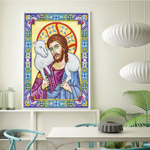 Load image into Gallery viewer, Crystal Rhinestone Diamond Painting Kit | Religious Figure Jesus