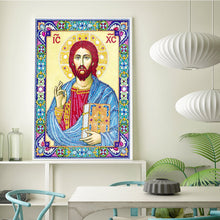 Load image into Gallery viewer, Crystal Rhinestone Diamond Painting Kit | Religious Figure Jesus