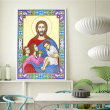 Load image into Gallery viewer, Crystal Rhinestone Diamond Painting Kit | Religious Figure Jesus and Child