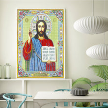 Load image into Gallery viewer, Crystal Rhinestone Diamond Painting Kit | Religious Figure Jesus
