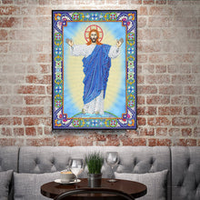 Load image into Gallery viewer, Crystal Rhinestone Diamond Painting Kit | Religious Figure Jesus