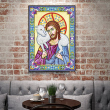 Load image into Gallery viewer, Crystal Rhinestone Diamond Painting Kit | Religious Figure Jesus