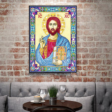 Load image into Gallery viewer, Crystal Rhinestone Diamond Painting Kit | Religious Figure Jesus