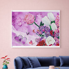 Load image into Gallery viewer, Crystal Rhinestone Diamond Painting Kit | Beautiful flowers