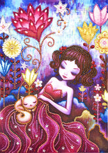Load image into Gallery viewer, Crystal Rhinestone Diamond Painting Kit | Cute girl