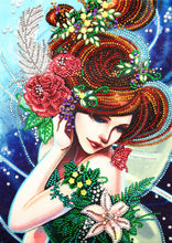 Load image into Gallery viewer, Crystal Rhinestone Diamond Painting Kit | Beautiful girl