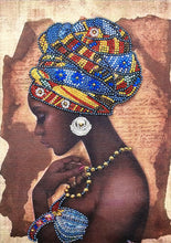 Load image into Gallery viewer, Crystal Rhinestone Diamond Painting Kit | African woman