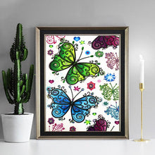 Load image into Gallery viewer, Crystal Rhinestone Diamond Painting Kit | Butterfly Flower (16x20inch)