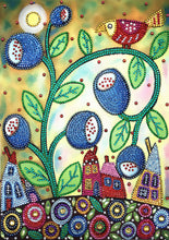 Load image into Gallery viewer, Crystal Rhinestone Diamond Painting Kit | Cartoon houses and trees