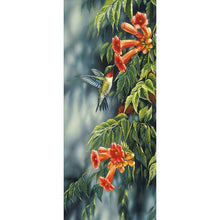 Load image into Gallery viewer, Full Diamond Painting kit | Hummingbird picking nectar