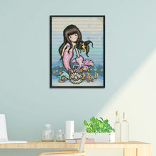Load image into Gallery viewer, 11CT Full Cross Stitch | Cartoon mermaid (36x46cm)