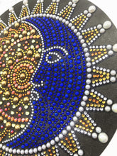 Load image into Gallery viewer, Crystal Rhinestone Diamond Painting Kit | Mandala sun and moon