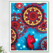 Load image into Gallery viewer, Crystal Rhinestone Diamond Painting Kit | Mandala Flower(16x20inch)