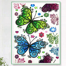 Load image into Gallery viewer, Crystal Rhinestone Diamond Painting Kit | Butterfly Flower (16x20inch)