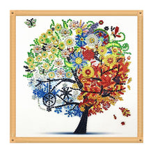 Load image into Gallery viewer, Crystal Rhinestone Diamond Painting Kit | Season Tree