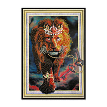 Load image into Gallery viewer, Crystal Rhinestone Diamond Painting Kit | Animal Lion