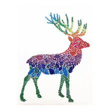 Load image into Gallery viewer, Crystal Rhinestone Diamond Painting Kit | Animal Color Deer