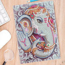 Load image into Gallery viewer, DIY Diamond Painting Notebook | Elephant