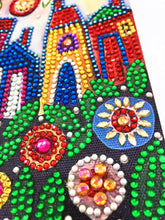 Load image into Gallery viewer, Crystal Rhinestone Diamond Painting Kit | Cartoon house and tree