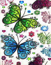 Load image into Gallery viewer, Crystal Rhinestone Diamond Painting Kit | Butterfly Flower (16x20inch)