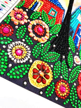 Load image into Gallery viewer, Crystal Rhinestone Diamond Painting Kit | Cartoon house and tree
